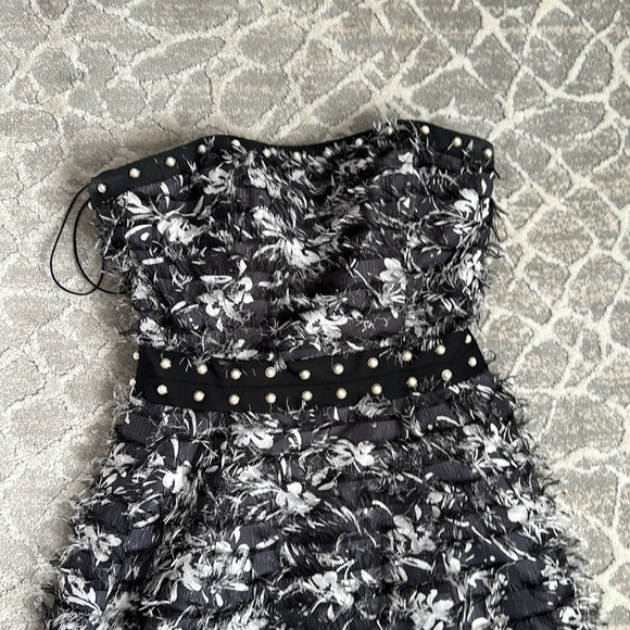 Prabal Gurung Fringe Chiffon Dress, Arielle charnas somethingnavy gown altered - Picture 7 of 15